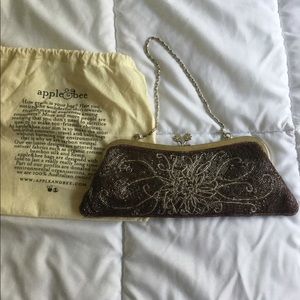 Handmade Apple & Bee Clutch